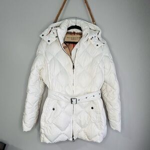 Burberry London Women’s Goose Down Puffer Hooded Coat -XL